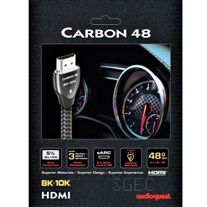 AudioQuest 美國 Carbon 48 HDMI線 2.1版 eARC 1M/ 1.5M /2M /3M 公司貨