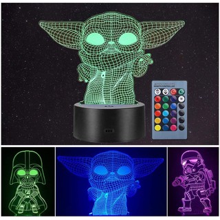 預購 亞馬遜代購🇺🇸 Star Wars 兒童夜燈 16 種顏色變化裝飾燈