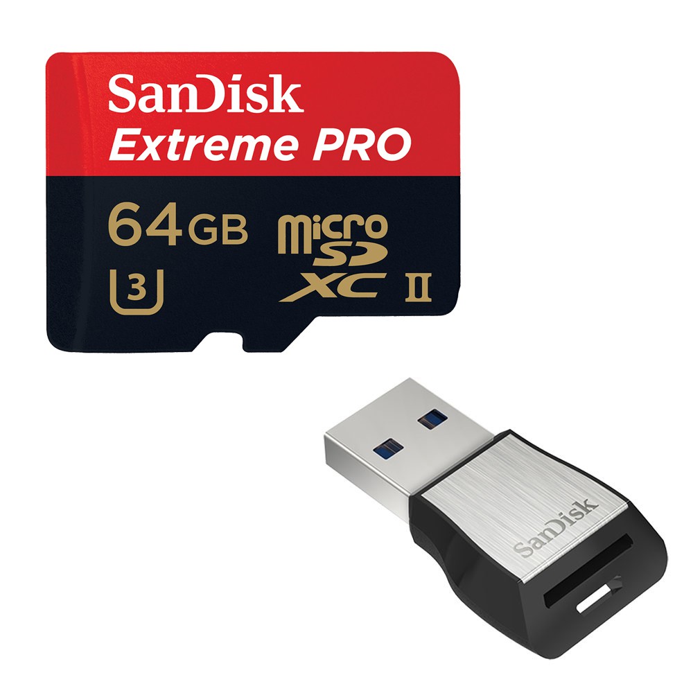 SANDISK EXTREME PRO microSDXC UHS-II 275MB/s 記憶卡 64GB 附讀卡機