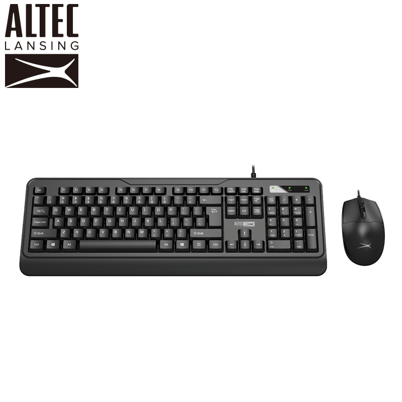 ALTEC LANSING 有線 鍵鼠組 人體工學 鍵盤滑鼠 辦公 隨插即用 ALBC6331 現貨 廠商直送