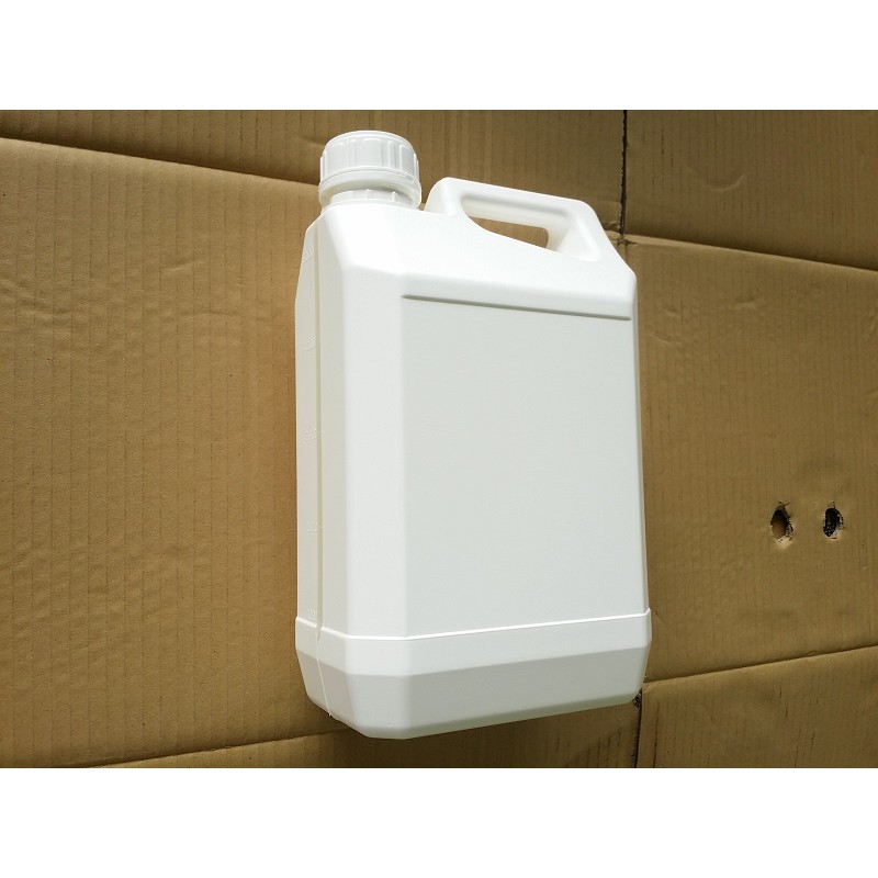化工桶-HDPE-5公升-5000ml-白色-透明視窗-油桶-耐酸鹼-酒精桶