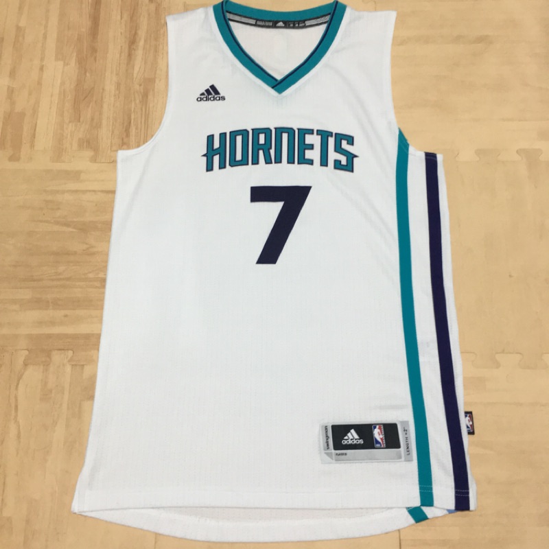 全新不含吊 Adidas NBA 球衣 夏洛特黃蜂隊 #7 林書豪 Jeremy Lin 熱轉印 XS