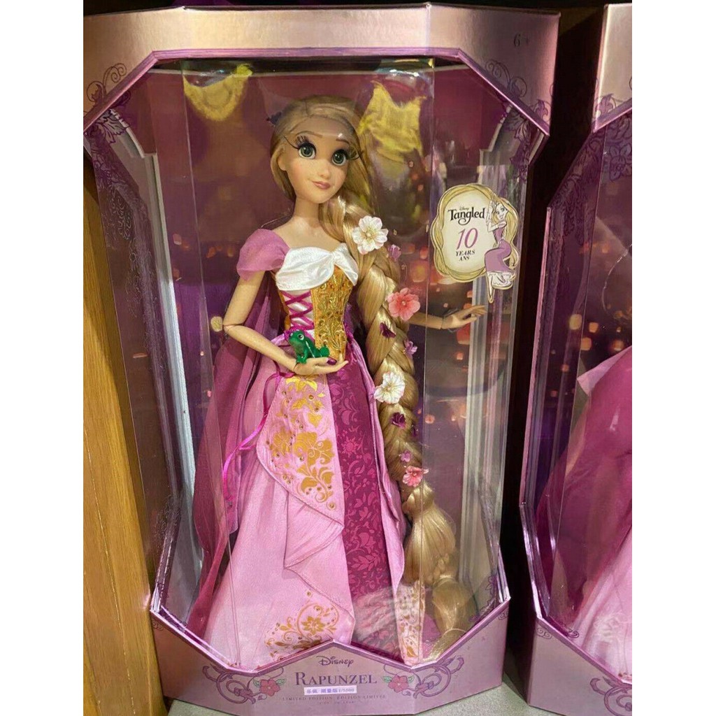 &lt;現貨在台&gt;迪士尼Disney 魔髮奇緣十周年紀念 長髮公主樂佩 公仔玩偶手辦 全球限量珍藏版