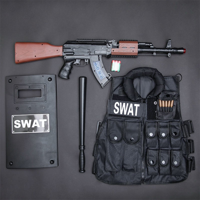 兒童手槍玩具槍小警察玩具裝備男孩電動手槍套裝吃雞裝備仿真