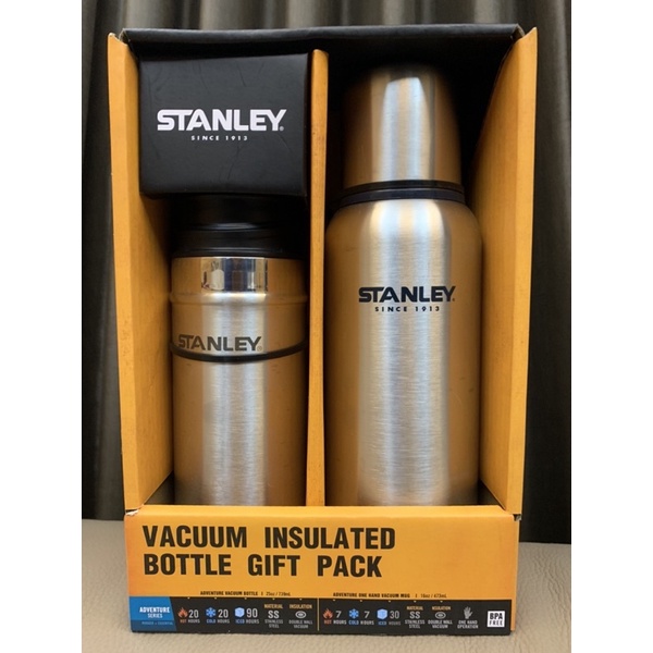 全新 Stanley 探險系列不鏽鋼真空保溫瓶739ml + 保溫杯473ml套裝