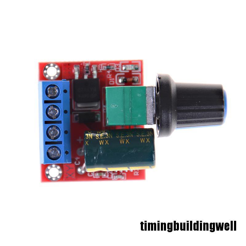 Twth Mini DC 電機 PWM 速度控制器 5A 4.5V-35V 速度控制開關 LED 調光器