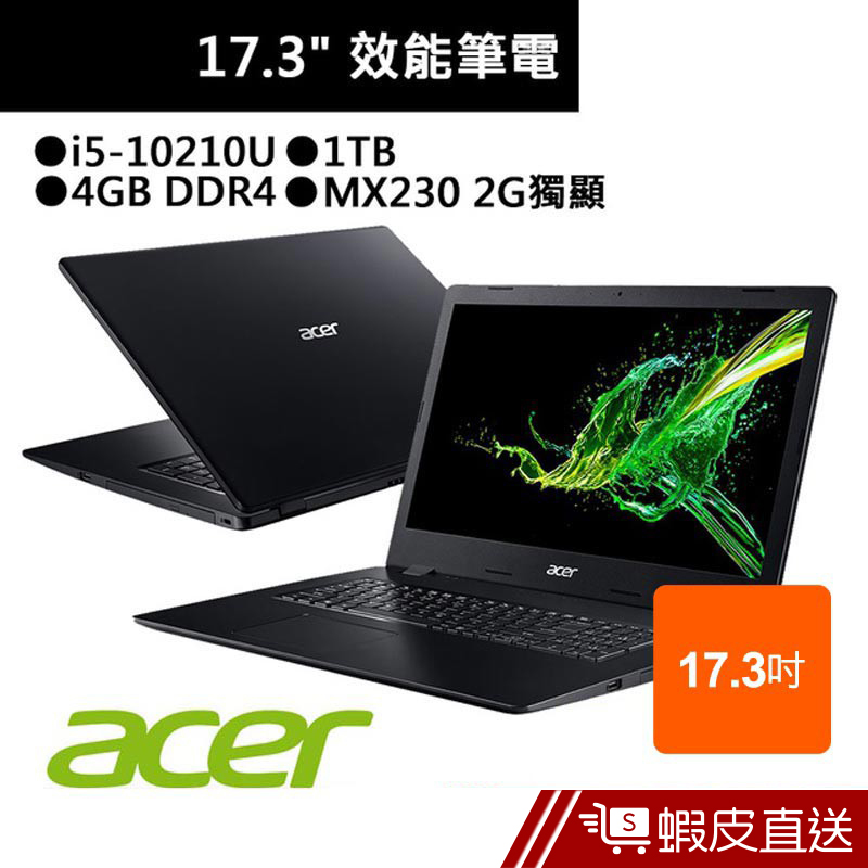 Acer 宏碁 A317-51G-56PJ 17.3吋 筆電 (i5-10210U/4G/1TB/2G獨顯) 蝦皮直送