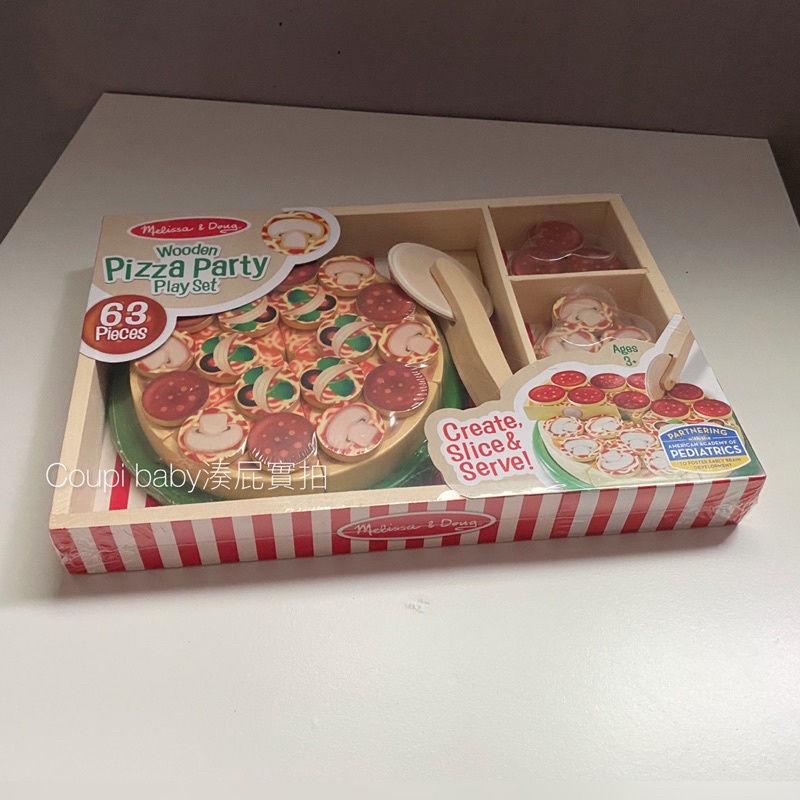 【台灣現貨⚡️快速出貨】♡原木披薩切切樂 pizza玩具 家家酒玩具🍕自留款 ||coupibaby||