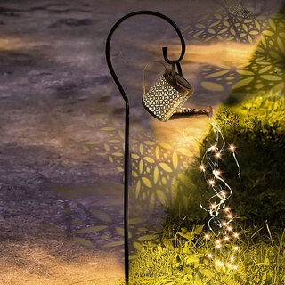 太陽能照明36led太陽能花園燈 創意星型淋浴花園藝術燈 園藝草坪燈 太陽能地插燈浪漫戶外花園派對婚禮裝飾氣氛燈 #0