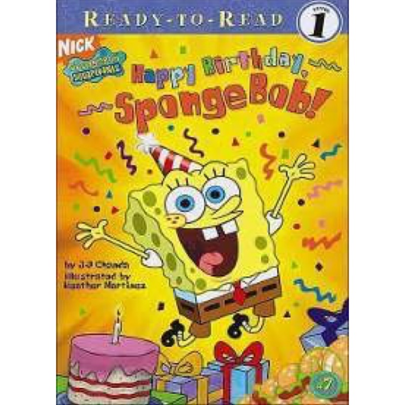 (全新#英文童書#全彩繪本)《#海綿寶寶生日書#Happy Birthday, Spongebob!》