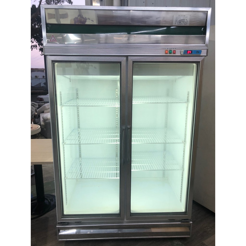 吉田二手傢俱❤雙門對開玻璃型冰箱冷藏櫃冰櫃冷藏展示櫃冷藏展示台冷藏小菜櫥餐飲用冰箱對開冰箱