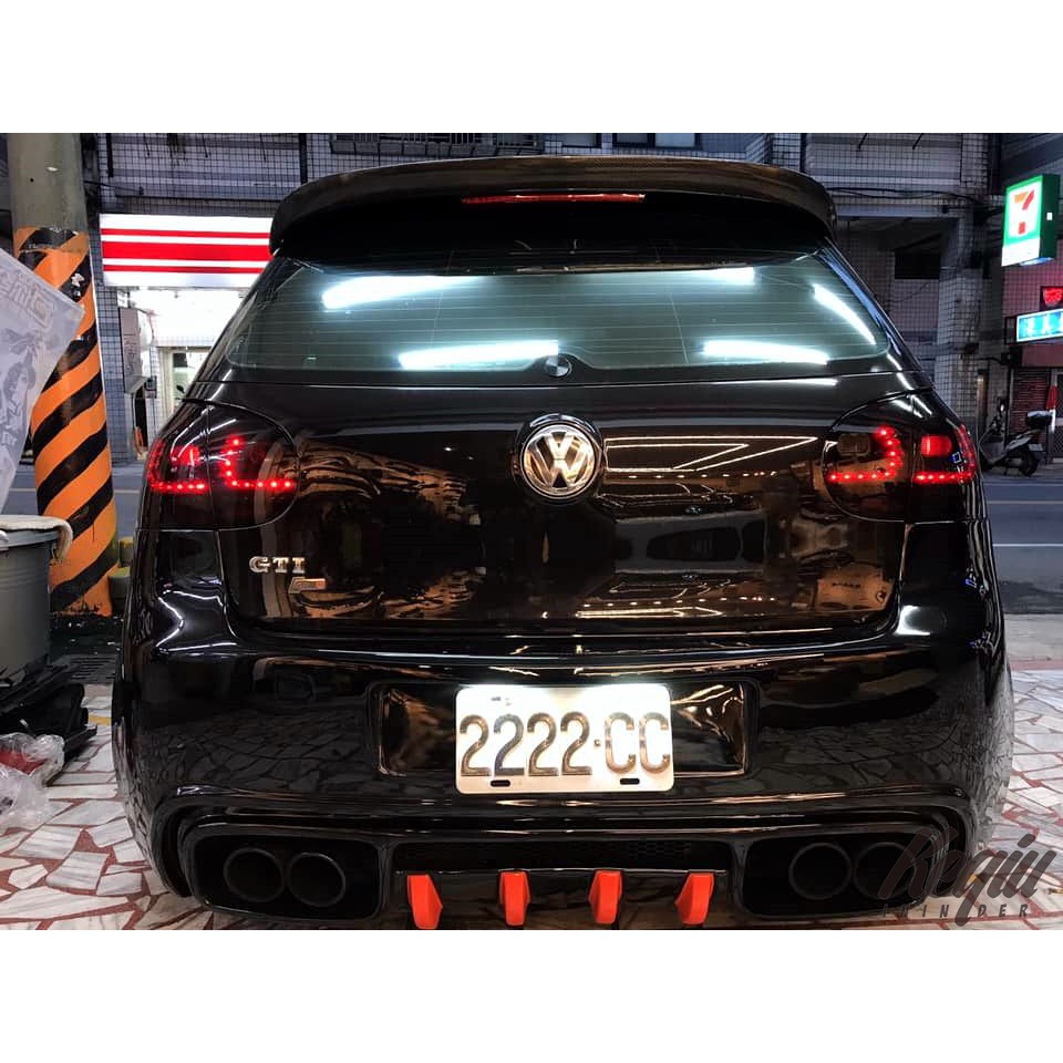 起秋汽車精品福斯vw Golf5 Gti R32 Tsi Tdi 流光型尾燈流光led L形燻黑 蝦皮購物
