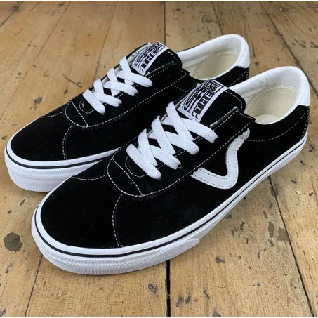 正品疫情大促銷 Vans Sport Black 余文樂麂皮皮革黑白余文樂off The Wall 蝦皮購物