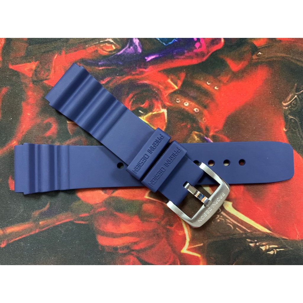 Pagani 設計頂級品牌舒適藍色橡膠錶帶, 適用於 PD-1695-PD-1696