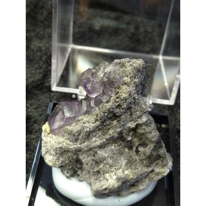 福建螢石 紫螢石 礦標 原礦 #F46452134