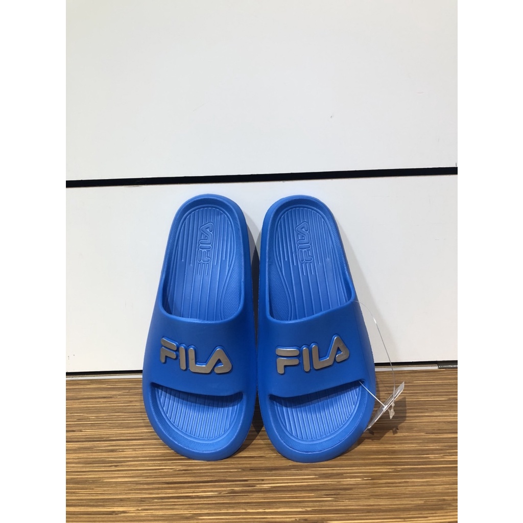 【清大億鴻】FILA  2022春夏最新款 兒童拖鞋 水藍色 2S432W-339