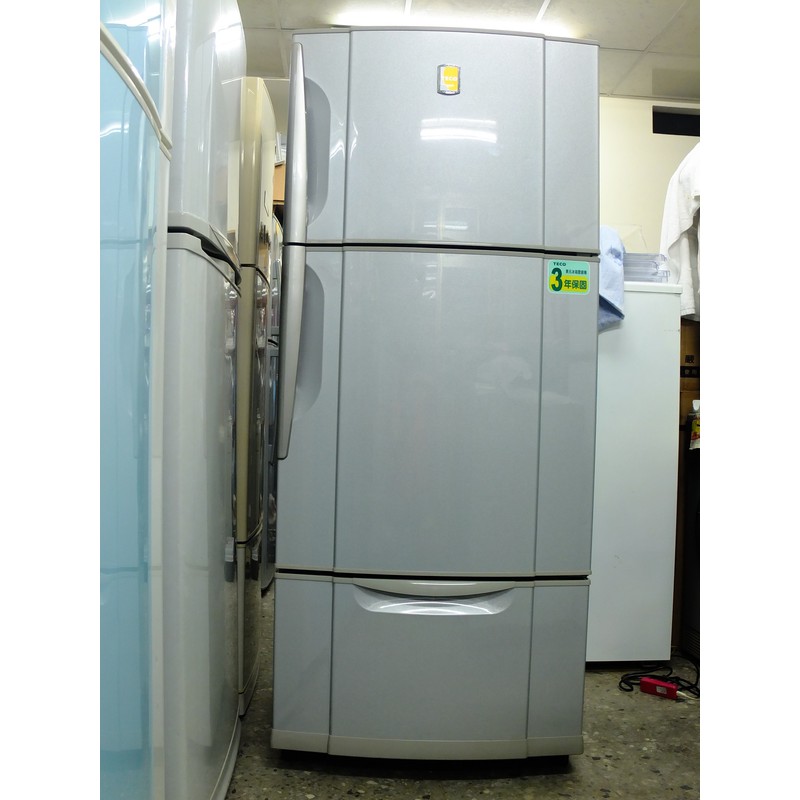 東元 TECO 三門大冰箱 480公升(二手冰箱 小鮮綠 小太陽二手家電
