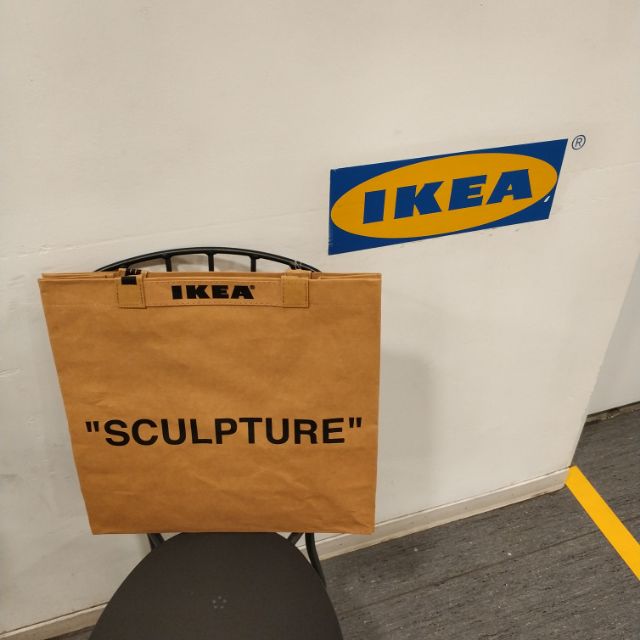 現貨  IKEA x off WHITE 「MARKERAD」 購物袋 小號 台灣公司貨