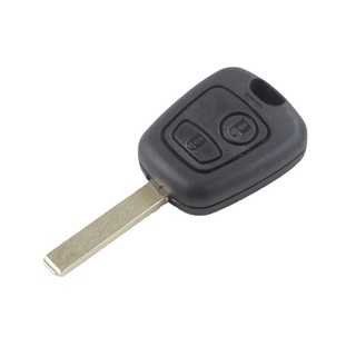 汽車鑰匙 汽車鑰匙殼 未切割刀片 空白鑰匙胚 用於Peugeot 107 206 307 207 407