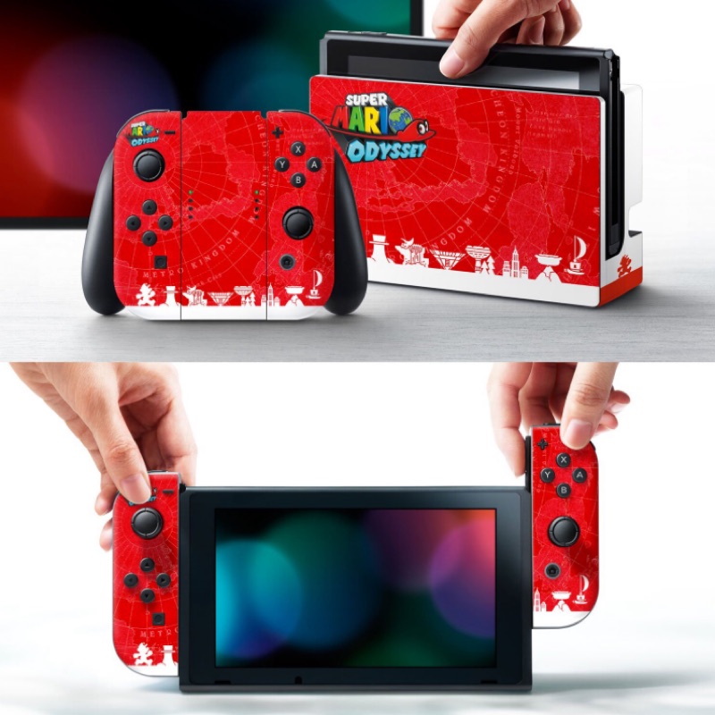 現貨 Nintendo Switch 馬力歐 Mario 奧德賽 Odyssey 痛貼 經典紅款