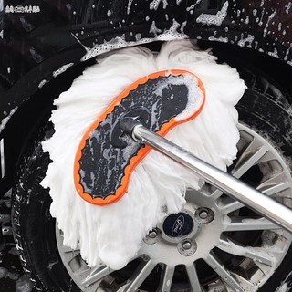 車用洗車刷子 長柄長杆汽車刷 伸縮軟毛洗車拖把洗車工具清潔用品