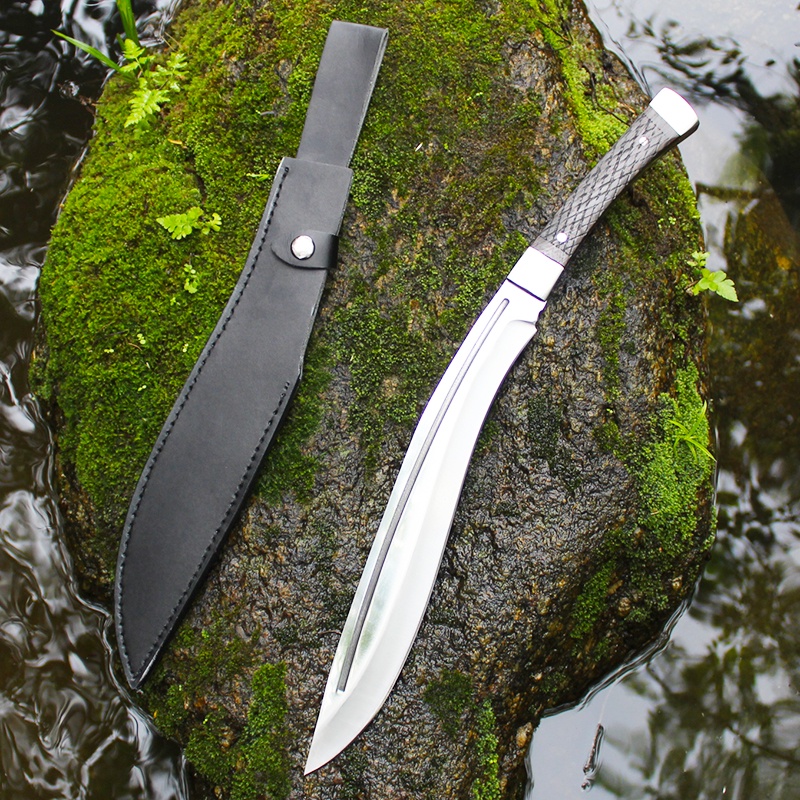 尼泊爾加長版（鏡光）露營刀 户外刀具 登山工具 農用開山刀 戶外休閒 露營 登山 露營用具 戶外用品 農用刀具