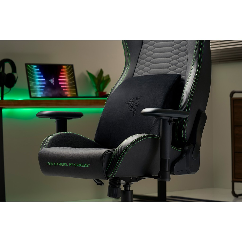 【玩家殿堂】Razer Lumbar Cushion 雷蛇 人體工學 記憶泡綿 背墊腰靠