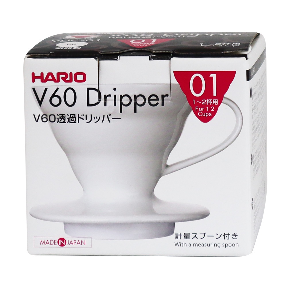 HARIO V60用 濾杯 01 陶瓷 白【Donki日本唐吉訶德】