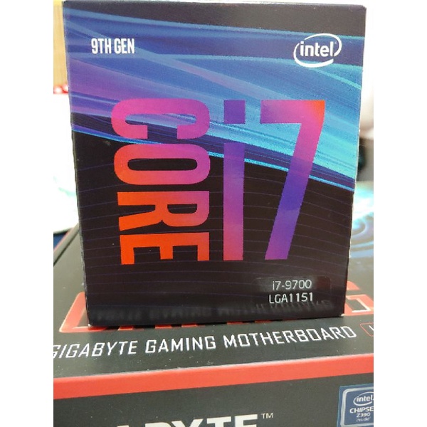 Intel I7 9700 cpu 盒裝完整 + z390x主機板