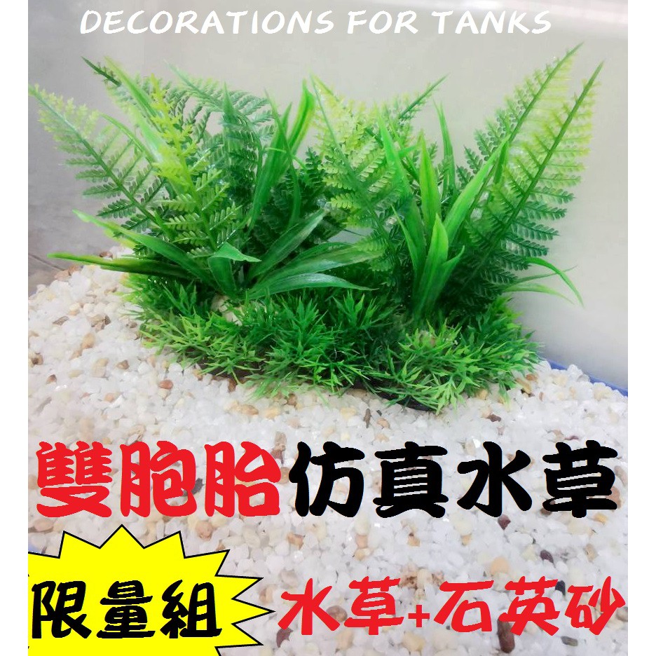 限量組 雙胞胎水草假草仿真水草海草造景飾品綠色水草dk水族生活百貨 蝦皮購物