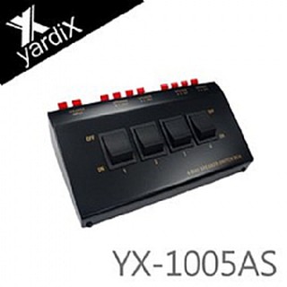 【風雅小舖】一機自由切換！【yardiX YX-1005AS 四音路音響系統喇叭同步分配切換器(獨立開關)】