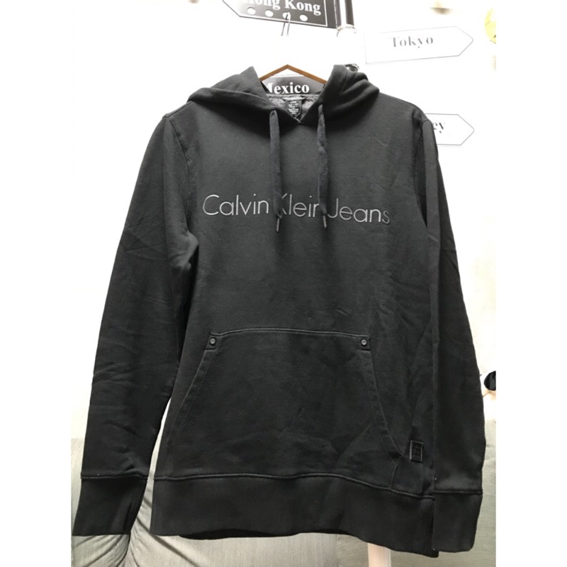 Calvin Klein Jeans CK 基本款logo 連帽T 長袖 全新正品 光棍節特價