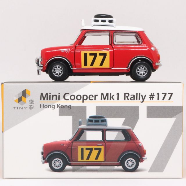 1/64 TINY 微影 Mini Cooper Mk1 Rally #177 迷你奧斯汀 蒙地卡羅 拉力 賽車