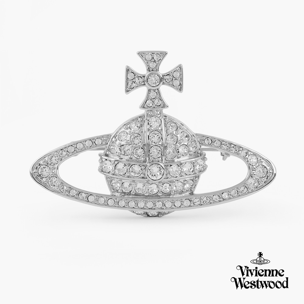【Vivienne Westwood】薇薇安星球胸針(銀色)_D-VW-001