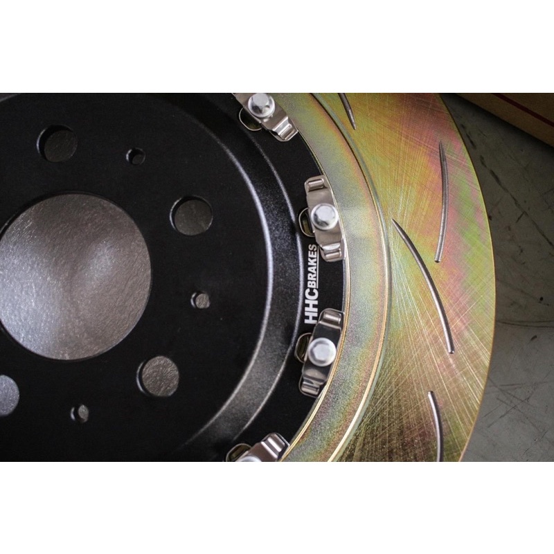 HHC 370mm兩片式鋁合金後加大碟盤 TESLA MODEL 3 #L.R #S.T.R.P #特斯拉#浮動#通風碟