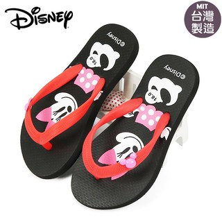 零碼/童拖鞋/ Disney迪士尼米妮圖騰兒童防水拖鞋(118315)黑桃18-23號