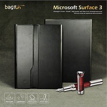 　(二手9成新)公司貨 微軟 Surface 3 倍勁 bagrun 平板保護套 皮套 平板套