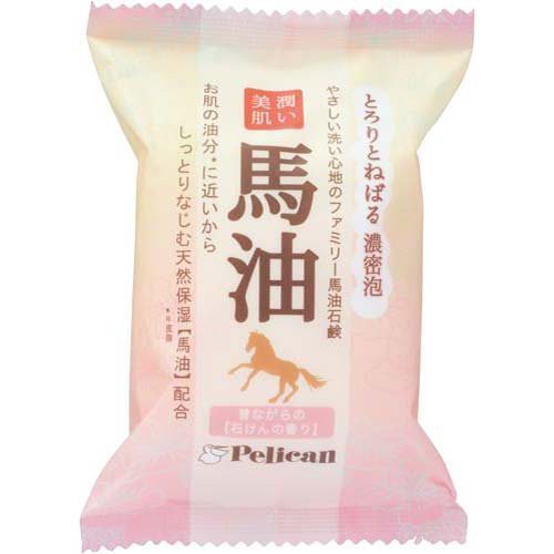 【WHOLE 買家】日本 Pelican 馬油潤澤美膚皂80g