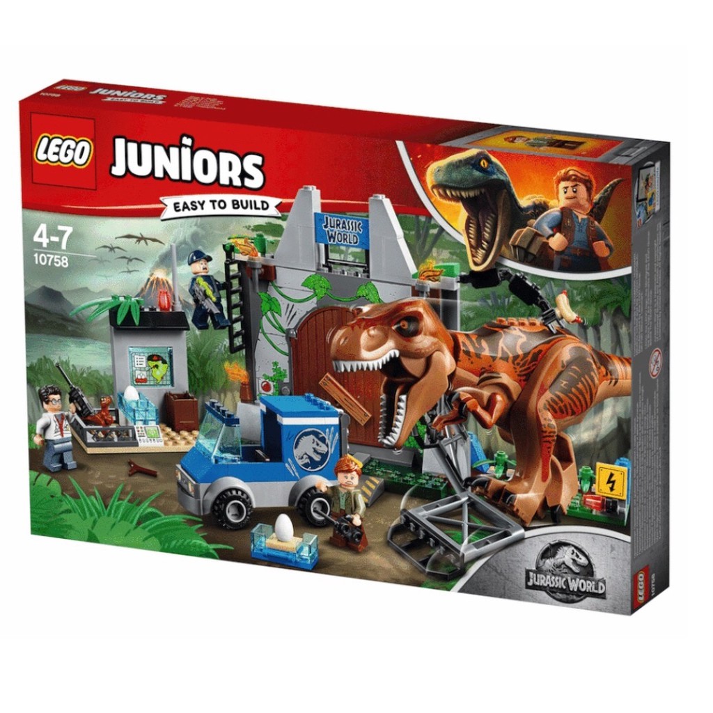 【積木樂園】樂高 LEGO 10758 JUNIOR 侏儸紀系列 T-Rex 突破包圍