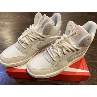 全新✨NIKE COURT BOROUGH MID PREM 奶油白色 23.5cm