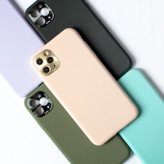 【台灣 現貨】iPhone 11 / 11 Pro Max 矽膠軟殼 同心圓 金屬框（五色）矽膠 軟殼 親膚