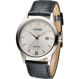【私藏現貨】CITIZEN星辰錶 Eco-Drive 羅馬簡約日期腕錶(AW1236-11A)$7000