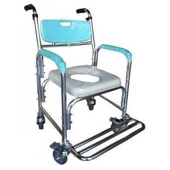 便器椅 便盆倚 附輪固定 富士康 FZK4301鋁合金 / FZK-3802不銹鋼