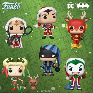 Funko POP! DC系列 聖誕節 睡衣蝙蝠俠/麋鹿閃電俠/小丑 Joker/超人 毛衣