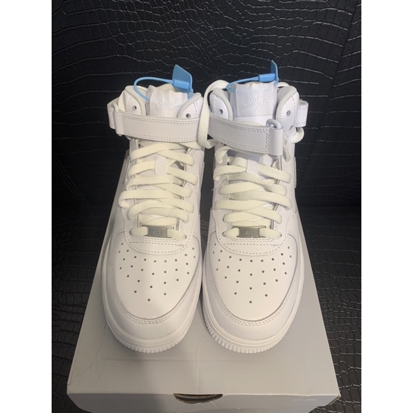 air force 1s mid white