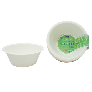 自然風環保植纖飯碗(小)225ml-20入-1Pack包 x 1【家樂福】