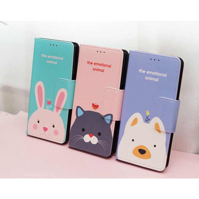 韓國可愛 兔 貓 狗皮套 三星 S22 Ultra S22 plus Note 20 Ultra 手機套手機殼保護殼 w