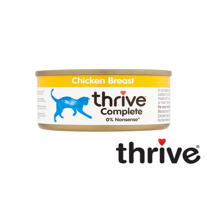 Thrive脆樂芙 雞胸肉主食貓罐頭75g/罐/$30, 12罐/箱, 出貨以箱為單位