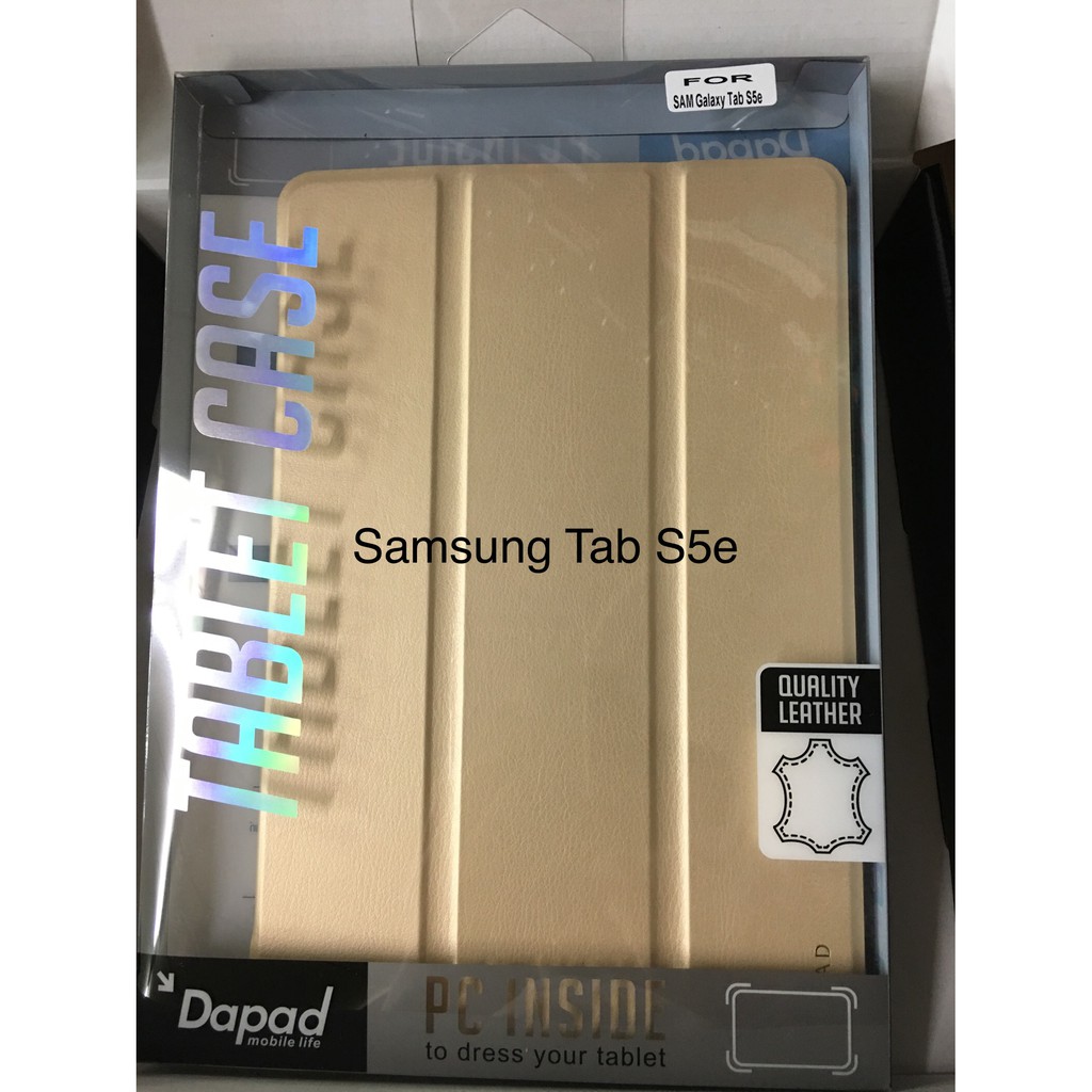【Dapad】三折平板皮套SAM Galaxy TAB S5e 金色皮套
