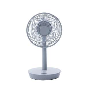 蝦幣十倍【sOlac】10吋DC無線可定時充電式無線行動風扇桌扇立扇迴圈SFT-F07G灰SFT-F07W白續航11小時